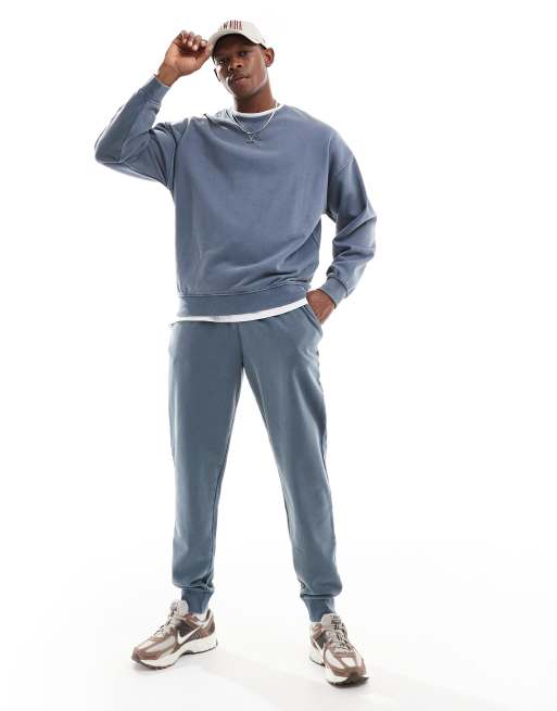 New Look washed jogger co-ord in vintage indigo