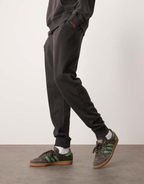 New Look washed trackies in black (part of a set) - view 1