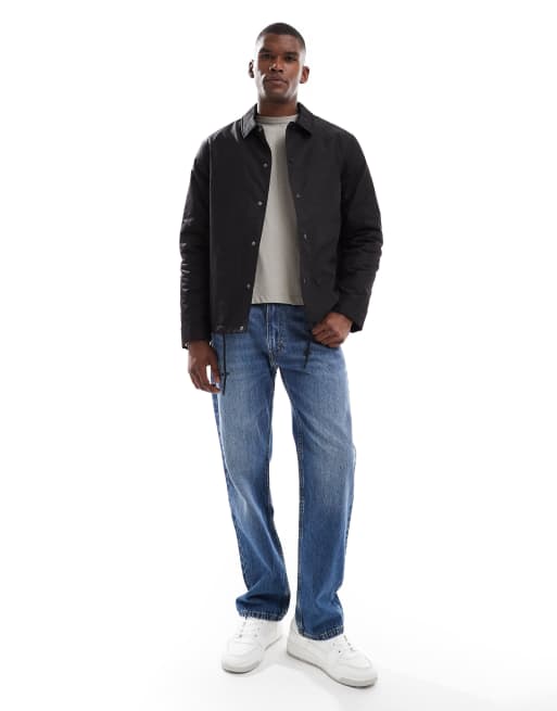 New Look – Wattierte Trainingsjacke in Schwarz, 2 von 5