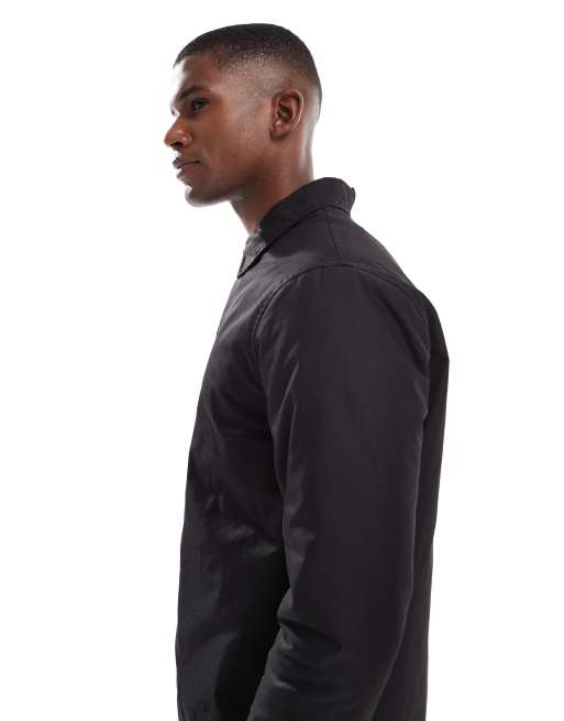 New Look – Wattierte Trainingsjacke in Schwarz, 4 von 5