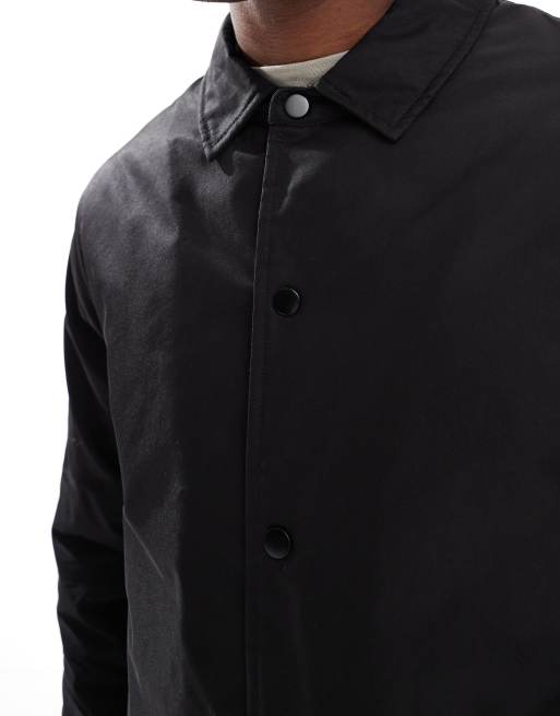 New Look – Wattierte Trainingsjacke in Schwarz, 5 von 5