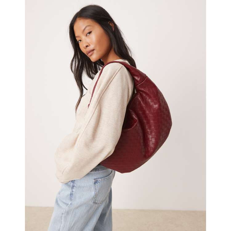Burgundy bag new look on sale