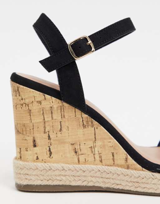 New look deals black wedge