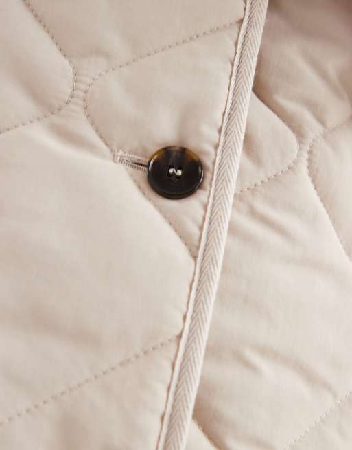 New Look – Weiche Steppjacke in Steinbeige, 3 von 4