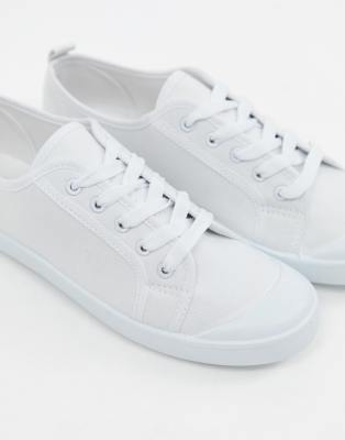 New Look White Plimsoll Trainer | ASOS