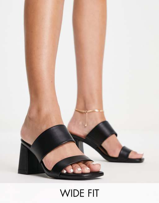 Two strap block online heel