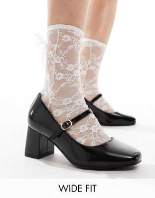 Bottes Talons Hauts New Look - Noir - Femme - Pointure UK 3 (environ 36 EU)