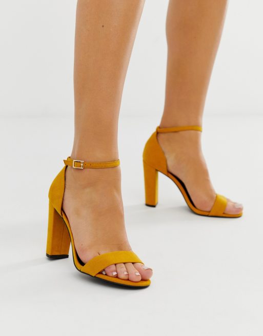 Dark cheap yellow heels