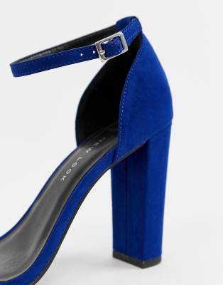 blue heels wide fit