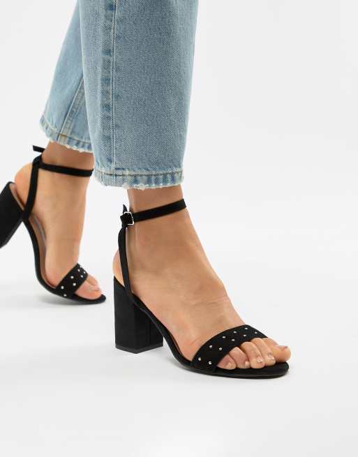 New Look Wide Fit Block Heeled Sandal