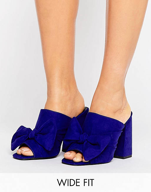 New Look Wide Fit Bow Heeled Mule