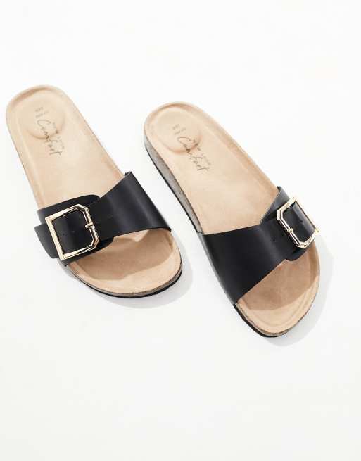 Single on sale buckle sandals