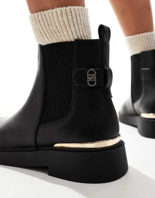 New Look Wide Fit chelsea boot in black ASOS