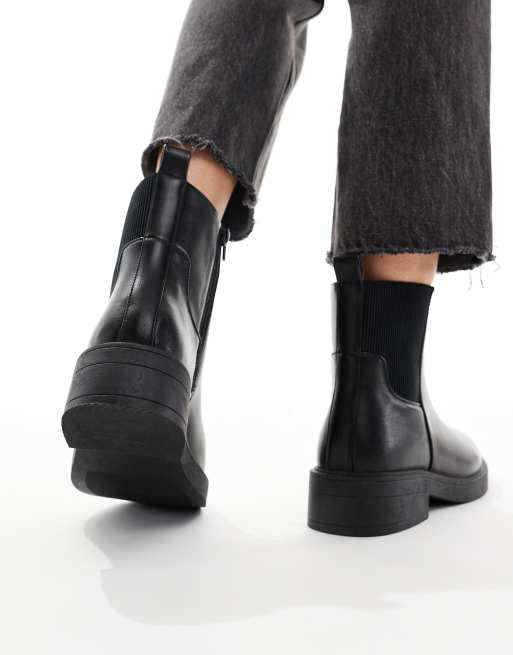 New Look Wide Fit - Chelsea boots in zwart, 4 van 4