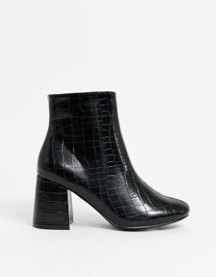 new look croc ankle boots