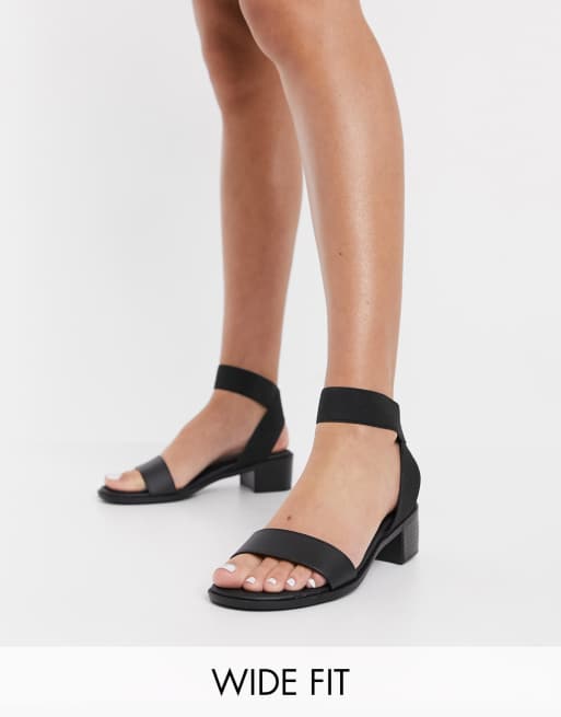 Elasticated sandals store wide fit