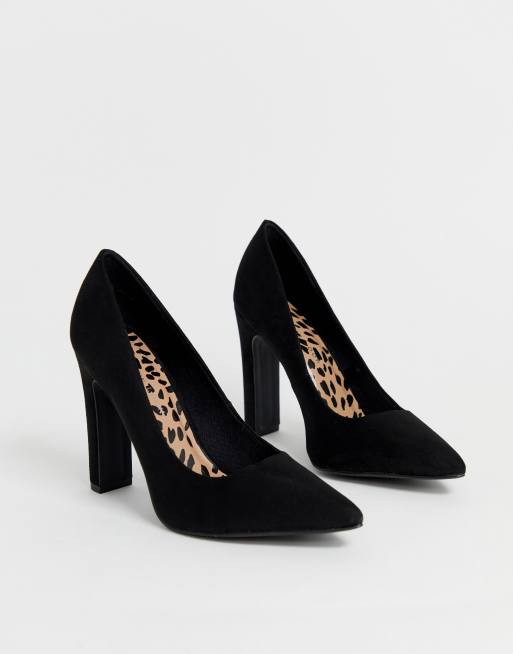 Escarpins talons carrés noir sale