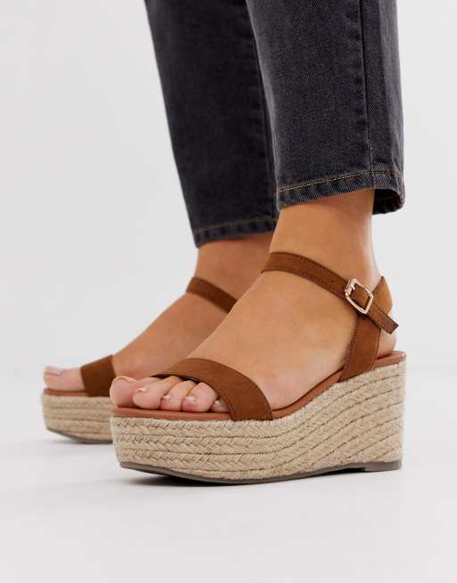 Corsa tan espadrille flatform on sale sandals