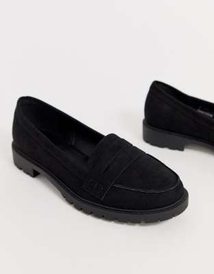 asos black suede loafers
