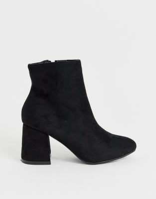 new look wide fit suedette ankle boot