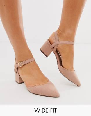 tan wide fit shoes