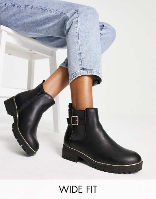 Black wide fit sales chelsea boots