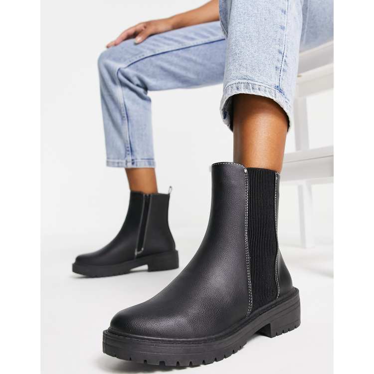 Ladies chunky chelsea outlet boots