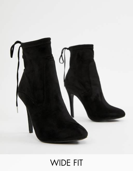 wide width sock boots