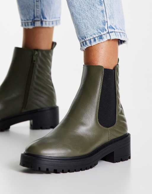 New look shop khaki boots