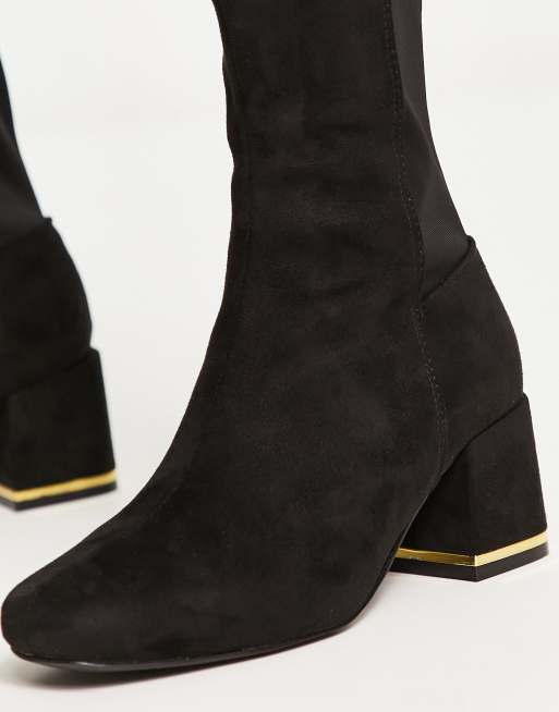 new look ladies black boots