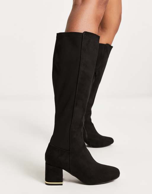 Wide fit knee high boots new look sales