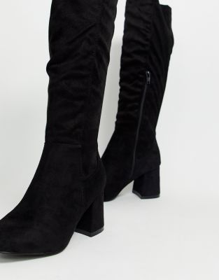 wide fit knee high boots new look