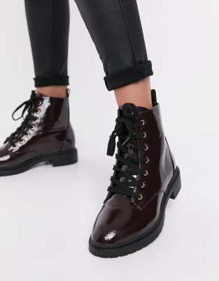 new look maroon boots