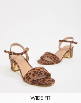 leopard print sandals asos