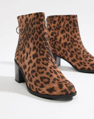 wide fit animal print boots