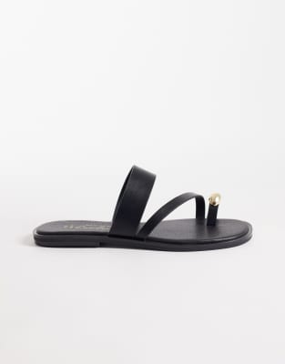  metal toe loop sandal 