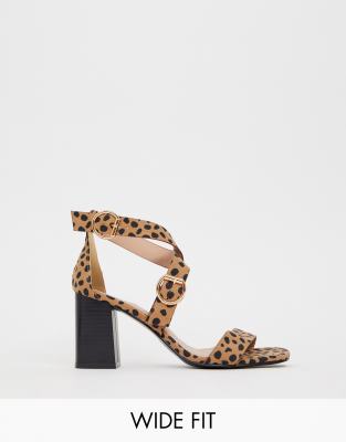 new look leopard print wedges