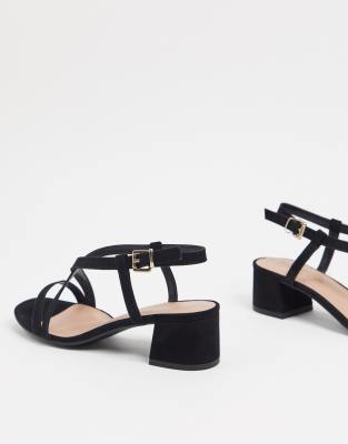 wide fit low wedge sandals