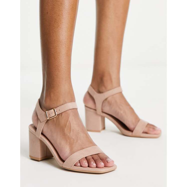 New look open outlet toe heels