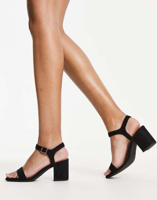 Asos low block heel best sale