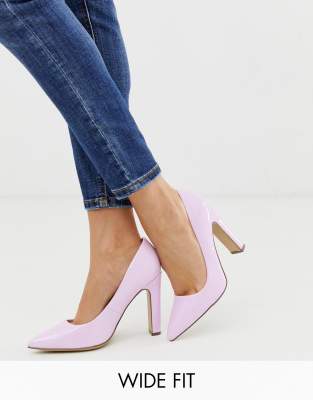 lilac wide fit shoes