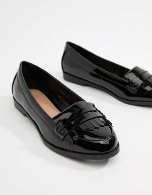 new look patent loafers