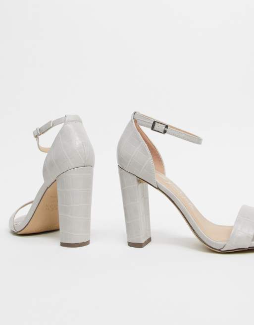 Grey hot sale patent sandals