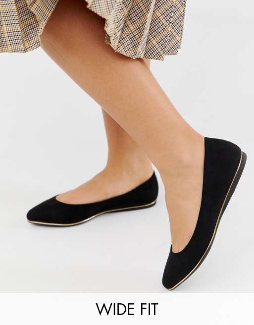 new look ballet pumps wide fit