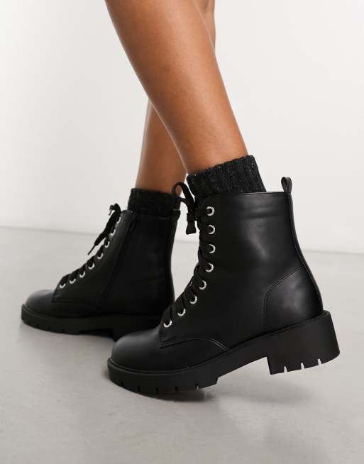 New look top combat boots