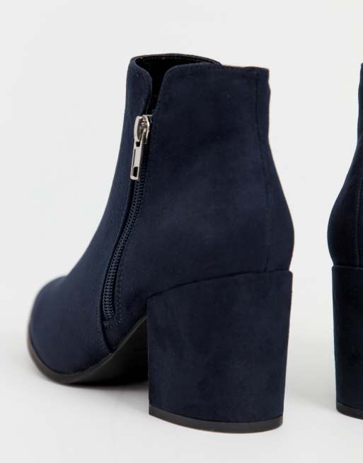 New look store navy ankle boots