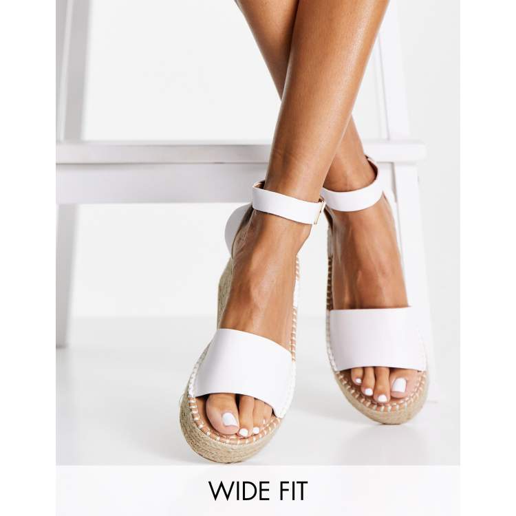 Espadrille sandals wide fit hotsell