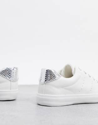 wide fit silver trainers