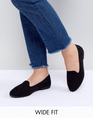 New Look Wide Fit Slip On Flat Shoe | ASOS