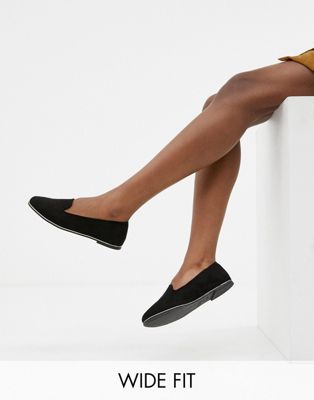 New Look Wide Fit slip on shoe | ASOS